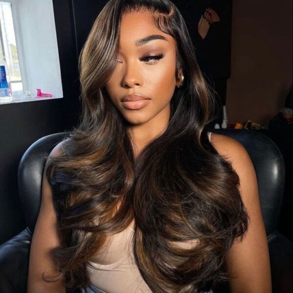 Loose Wave 13x4 Lace Front Wig Highlight Blonde 100% Human Hair Wigs Pre Plucked Hairline Flash Sale
