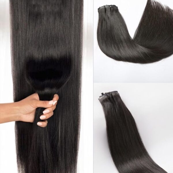 8cm / 32 inches clip in extensions italian hair good quality 300 grams