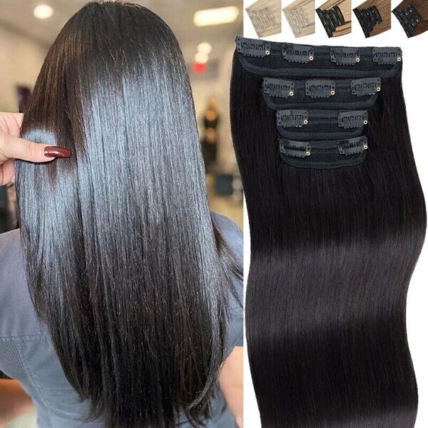 Clips in 24” synthetic hair (محسن حراري)